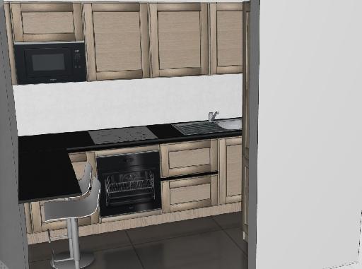 YORK Rovere Nordic gorge Nero PLDT Stratifié 2cm Nero STOSA.349 - Stosa